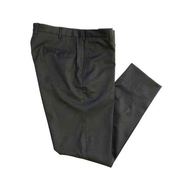 INCOTEX Slowear Super 100's Pants Trousers Mens 38 Charcoal Gray Classic Fit